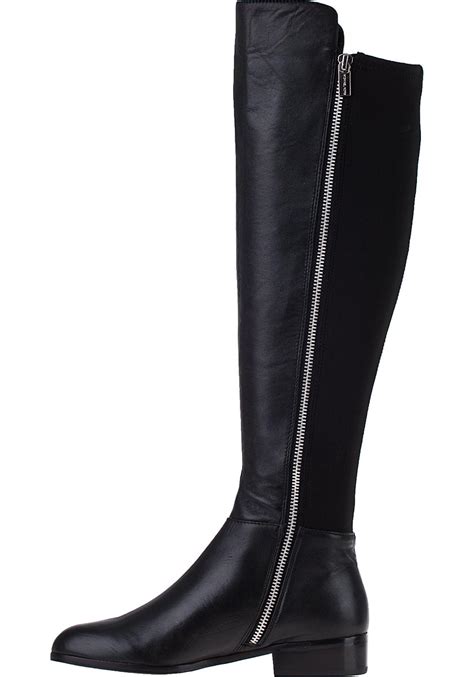 michael kors bromley leather boots|michael kors flat boots.